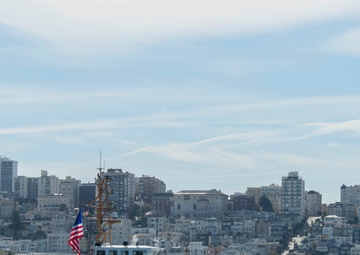 Coast Guard Cutter Tern patrols during Fleet Week San Francisco air show