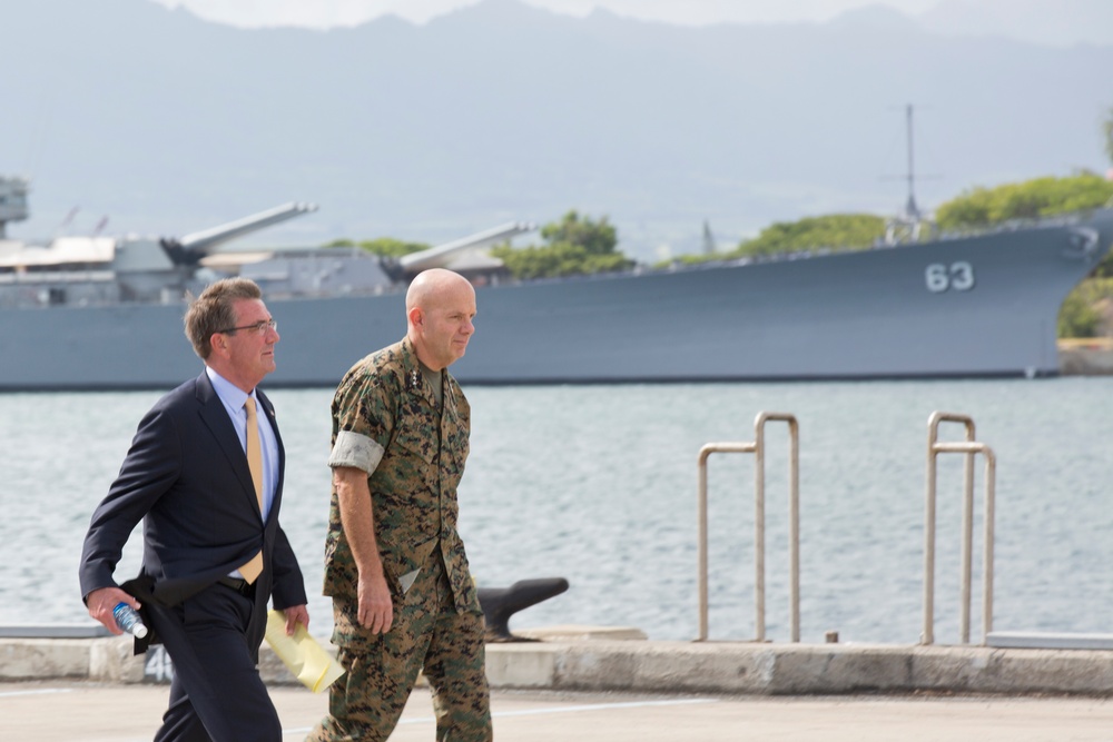 Secretary of Defense Visits Pearl Harbor