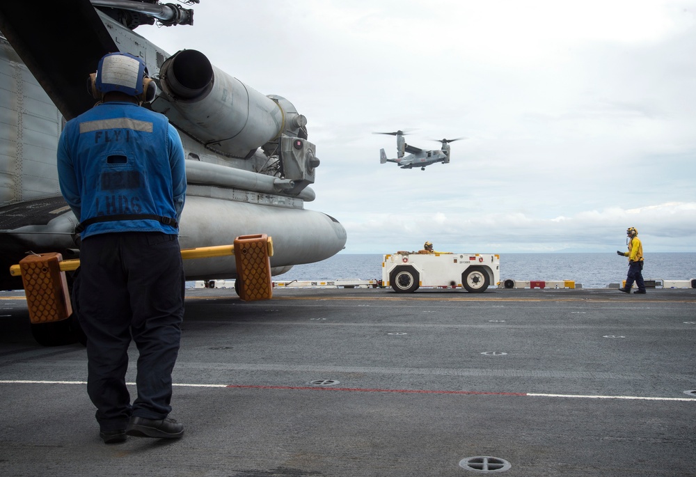 Flight operations aboard USS Bonhomme Richard