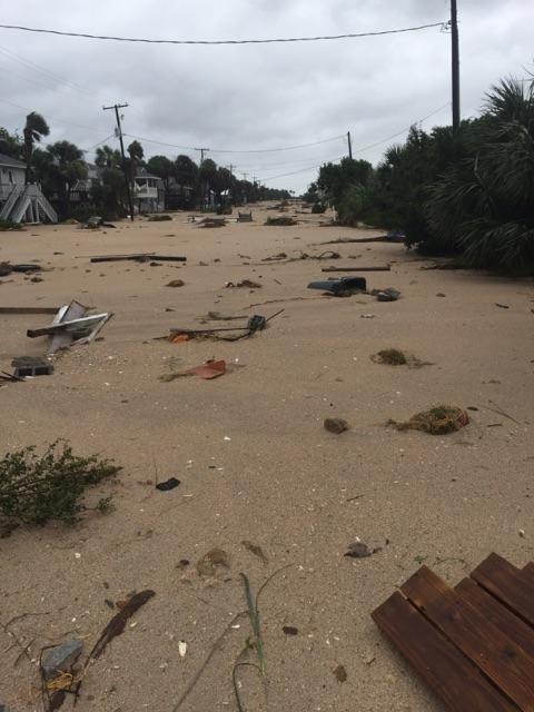 Edisto Beach after Hurricane Matthew
