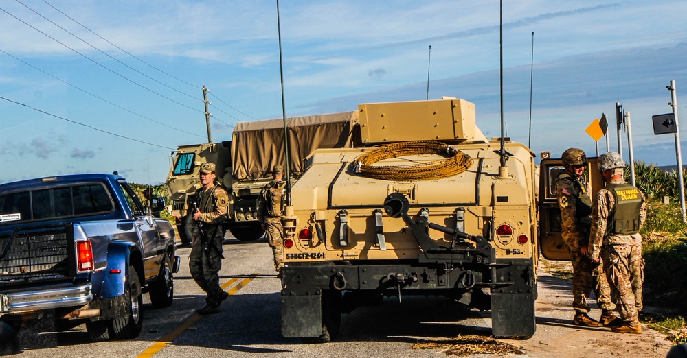 Florida National Guard assist residents return home after Hurricane Matthew