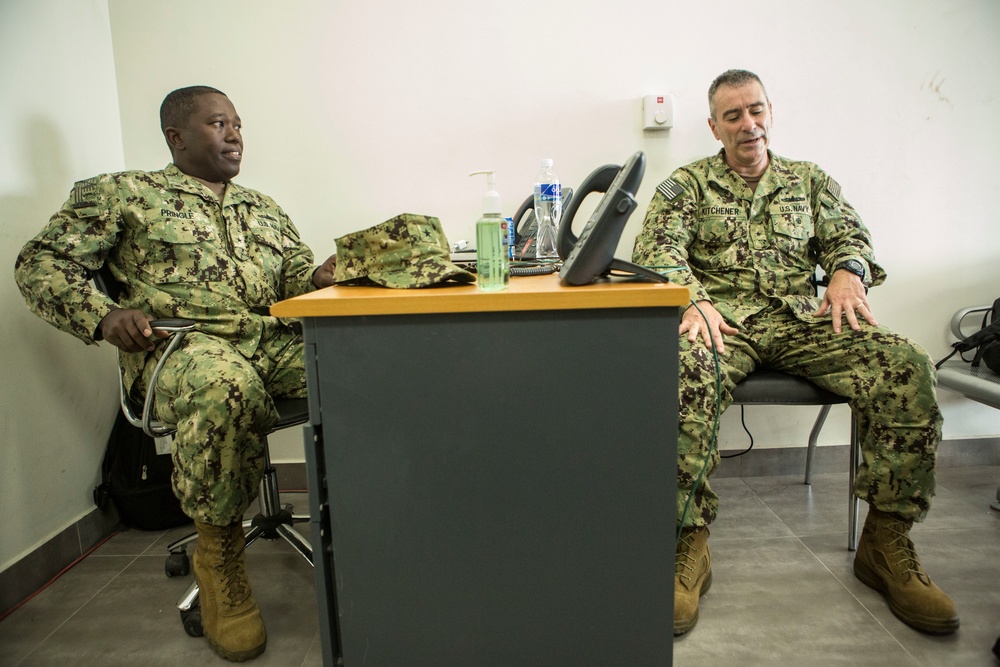 Rear Adm. Roy Kitchener visits JTF Matthew