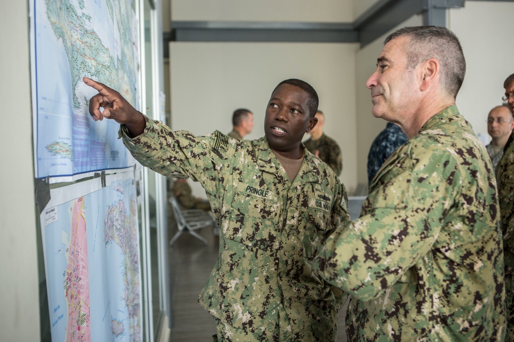 Rear Adm. Roy Kitchener visits JTF Matthew