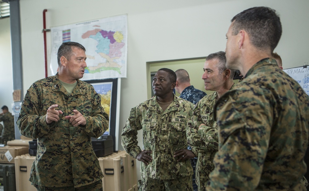 Rear Adm. Roy Kitchener visits JTF Matthew