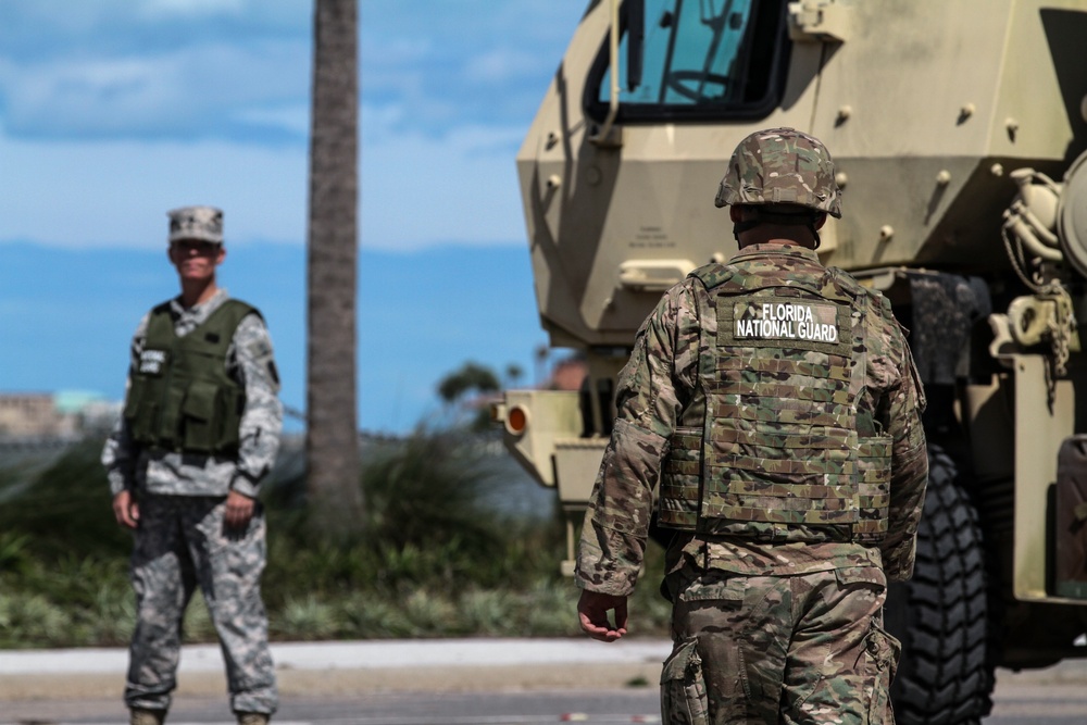 Florida National Guard Soldiers support local law enforcement