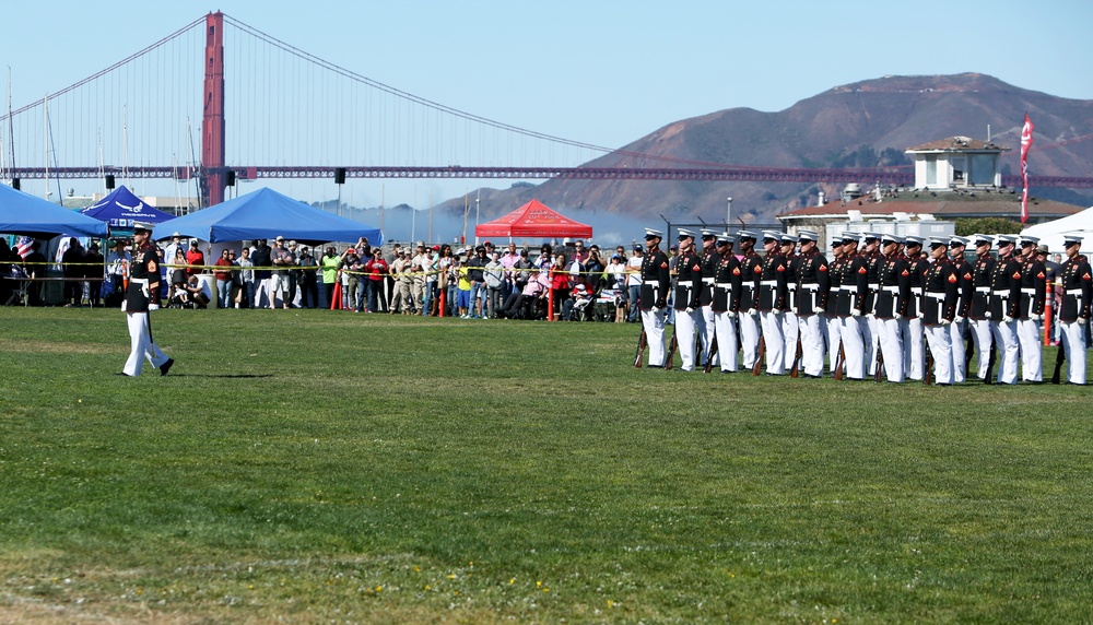 Silent Drill Platoon Performs for San Francisco Community