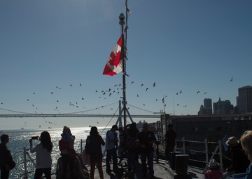 HMCS Calgary Hosts Ship Tour For San Francisco Fleet Week