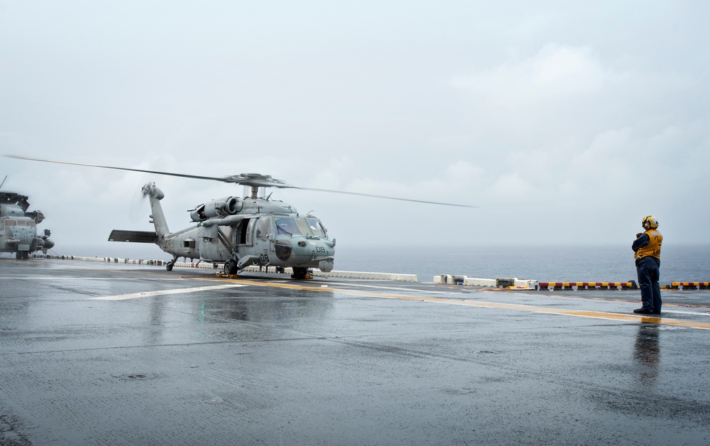 Flight Operations aboard USS Bonhomme Richard (LHD 6)