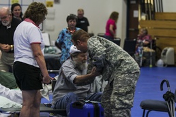 Citizens and Soldiers Come Together as a Community after the Storm