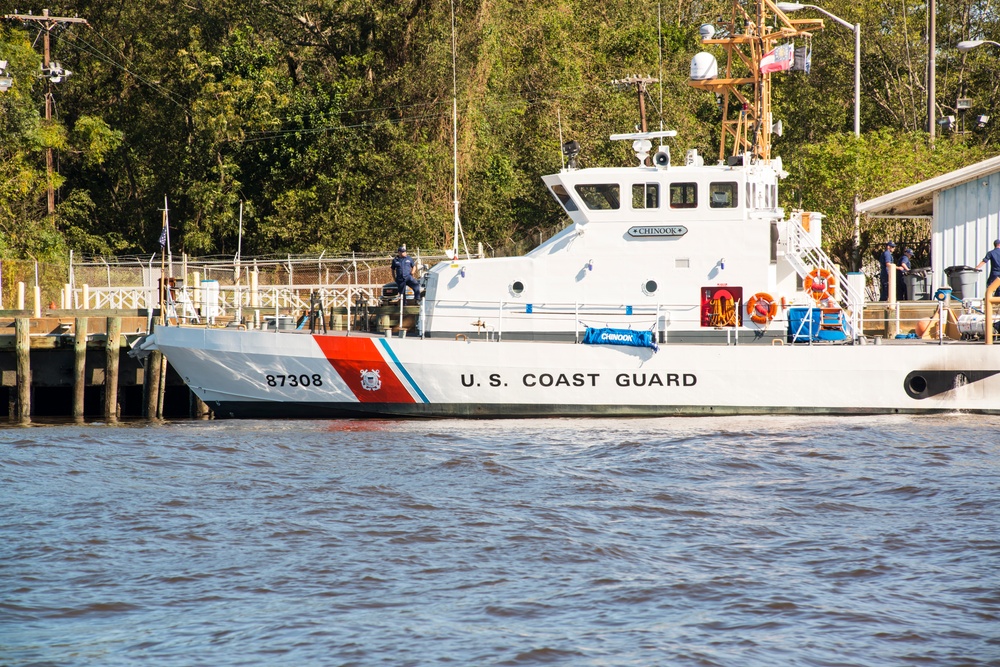 Coast Guard crews work to restore aids-to-navigation following Hurricane Matthew