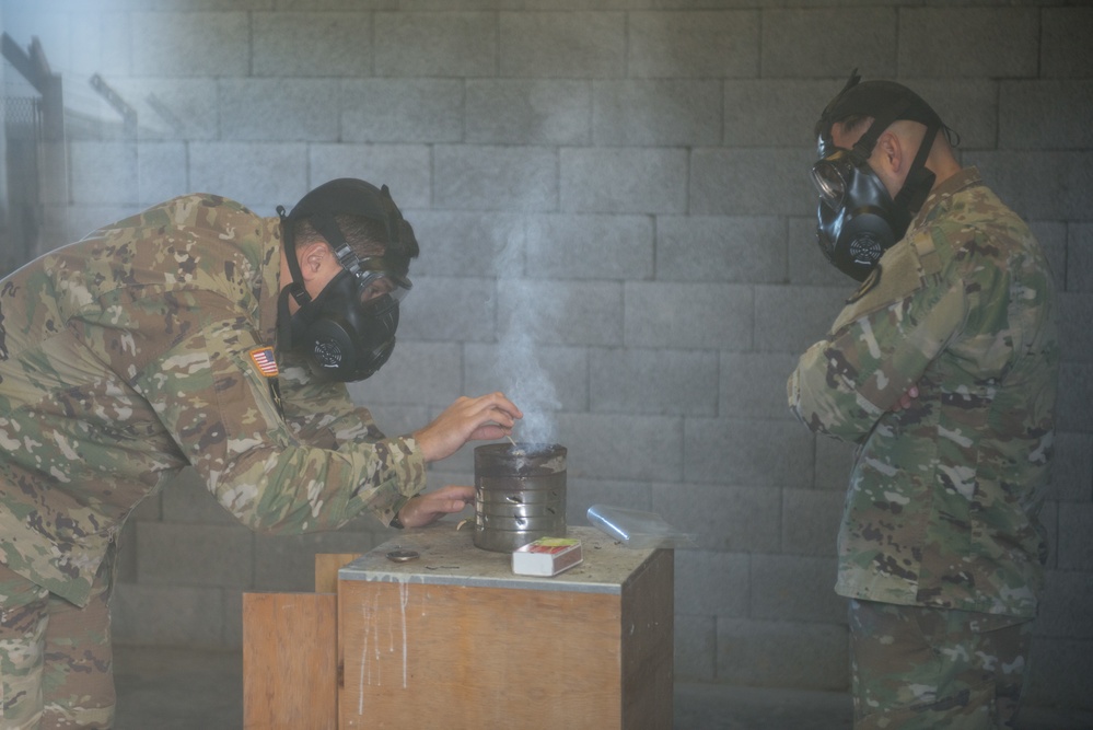 650th MI Gp Soldiers practice CBRN defense