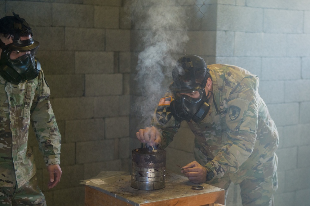 650th MI Gp Soldiers practice CBRN defense