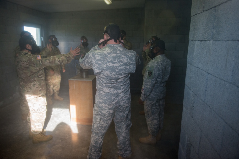 650th MI Gp Soldiers practice CBRN defense