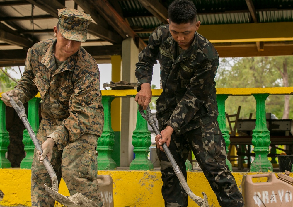 U.S. Marines athumanitarian civic assistance sites in Northern Luzon