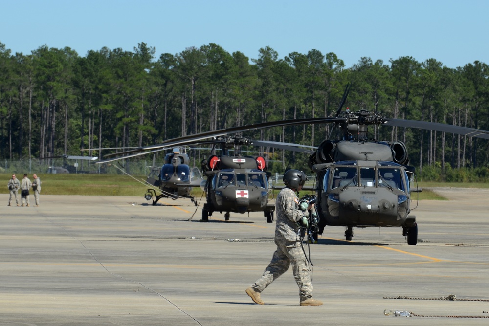 SC National Guard CH-47 Chinook Hurricane Matthew Emergency Response