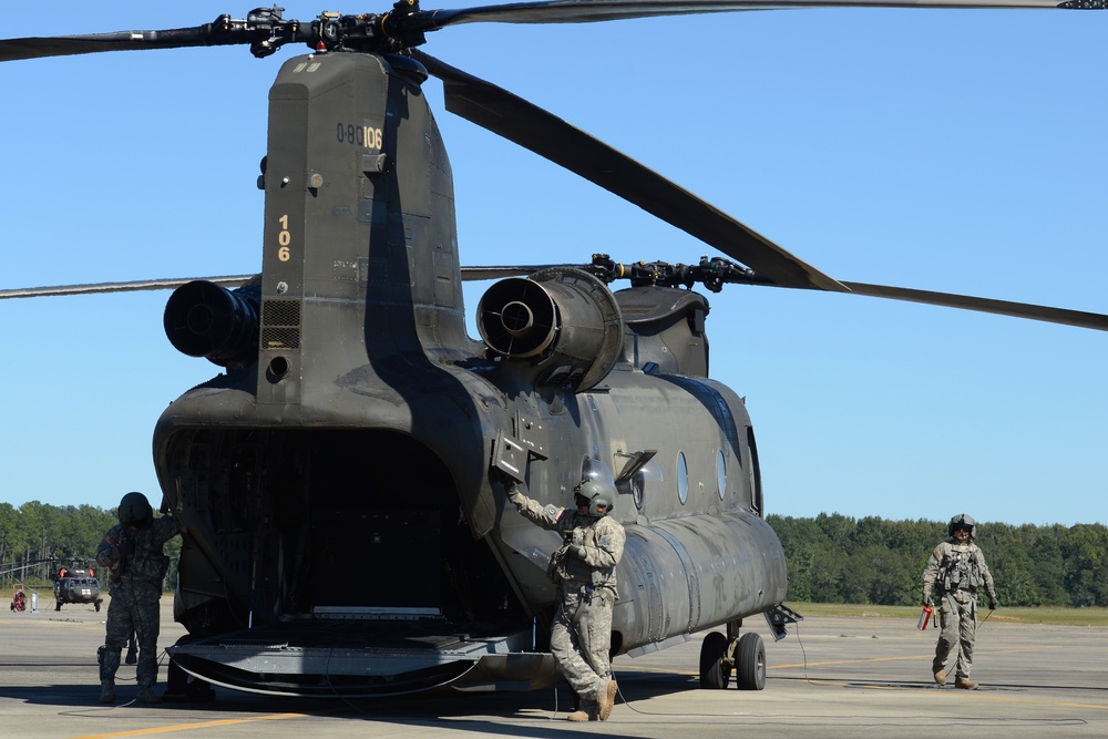 SC National Guard CH-47 Chinook Hurricane Matthew Emergency Response