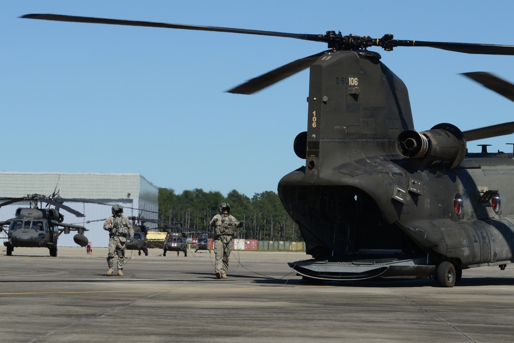 SC National Guard CH-47 Chinook Hurricane Matthew Emergency Response