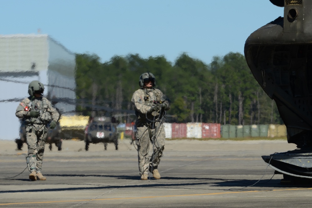 SC National Guard CH-47 Chinook Hurricane Matthew Emergency Response