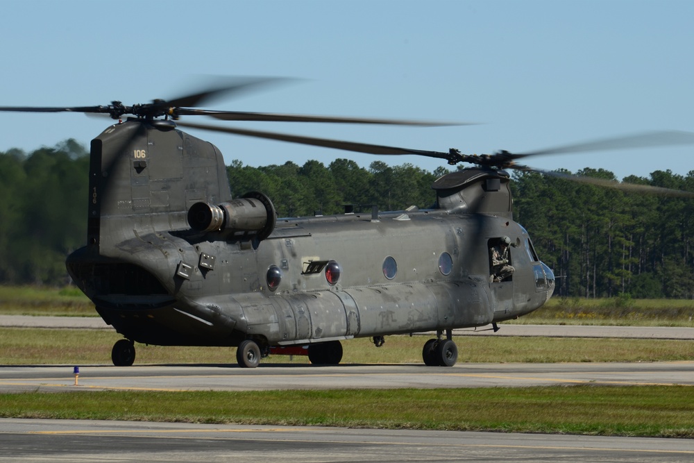 SC National Guard CH-47 Chinook Hurricane Matthew Emergency Response