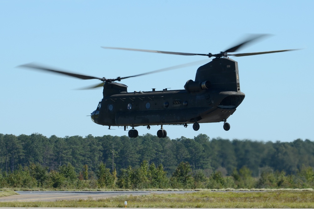 SC National Guard CH-47 Chinook Hurricane Matthew Emergency Response