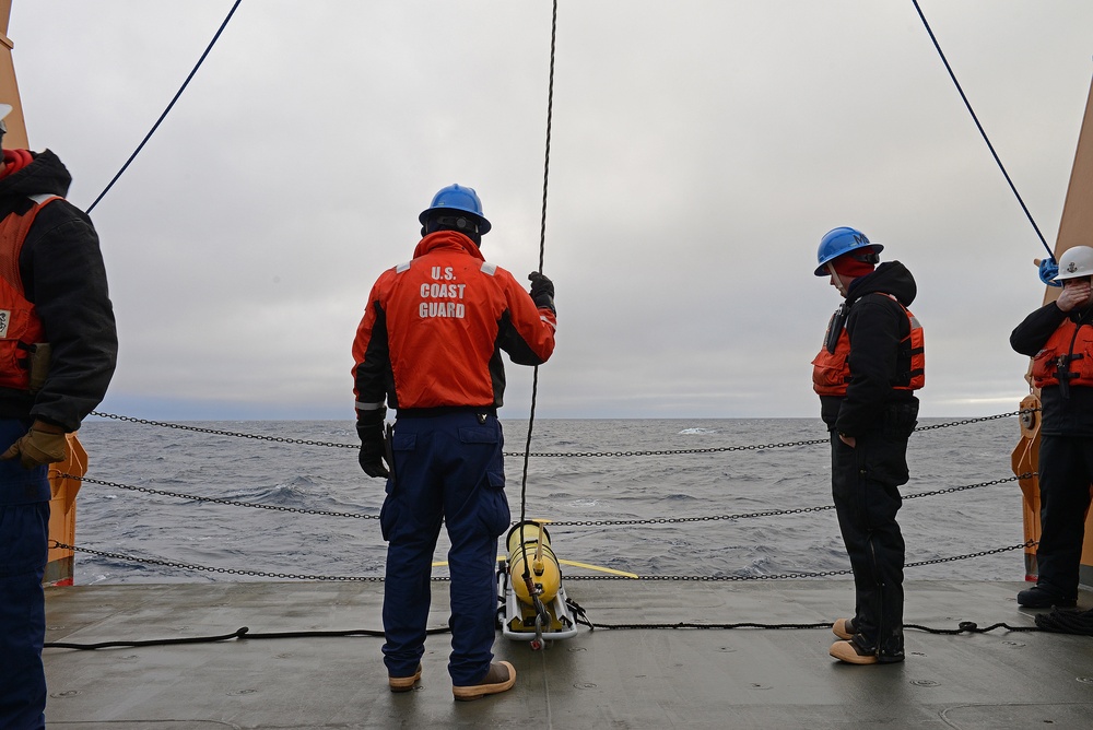 Coast Guard Cutter Healy conducts science