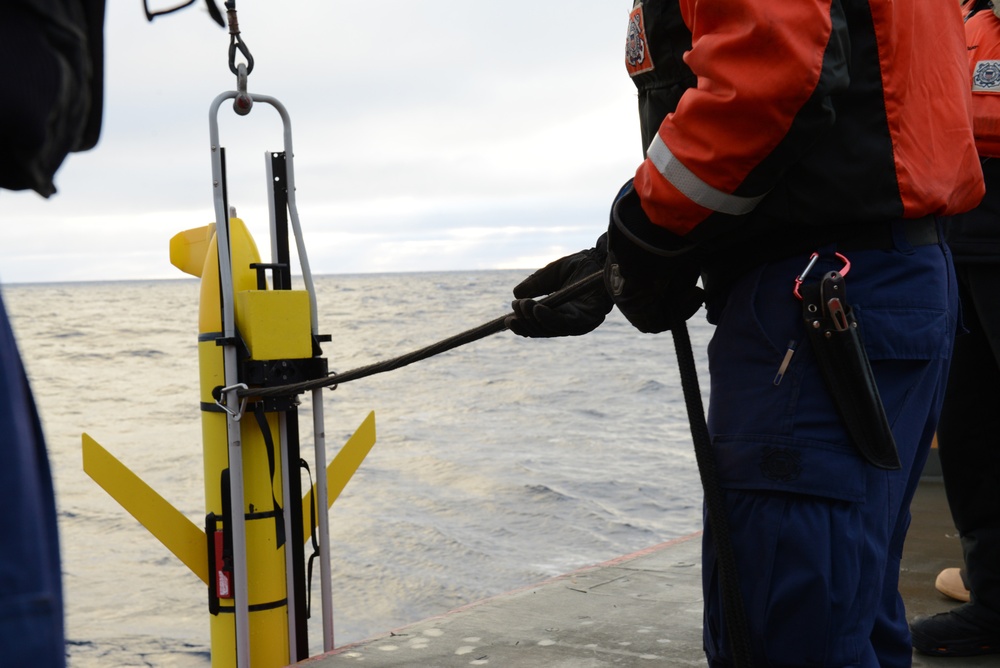 Coast Guard Cutter Healy conducts science