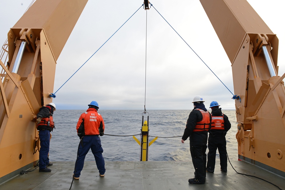 Coast Guard Cutter Healy conducts science