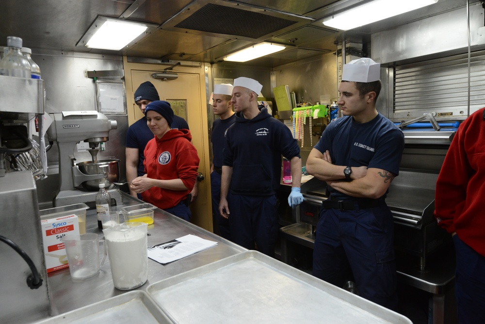 Coast Guard Cutter Healy holds baking class