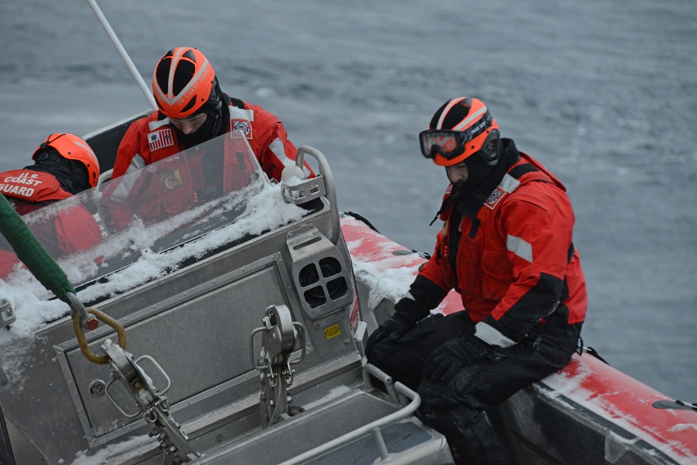 Coast Guard Cutter Healy underway in the Arctic