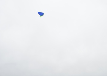 Coast Guard Cutter Healy flies a kite