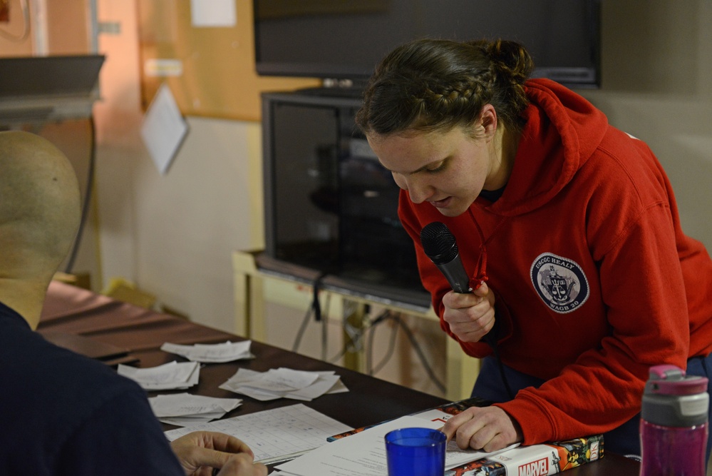 Coast Guard Cutter Healy holds trivia night