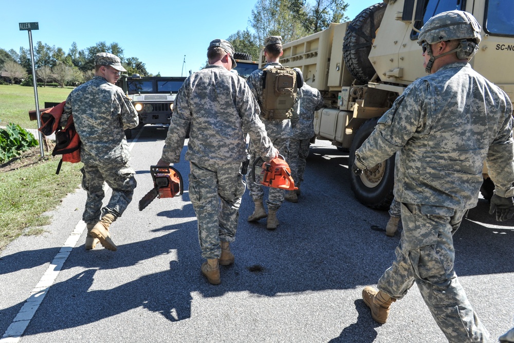 SC National Guard Hurricane Matthew Emergency Response