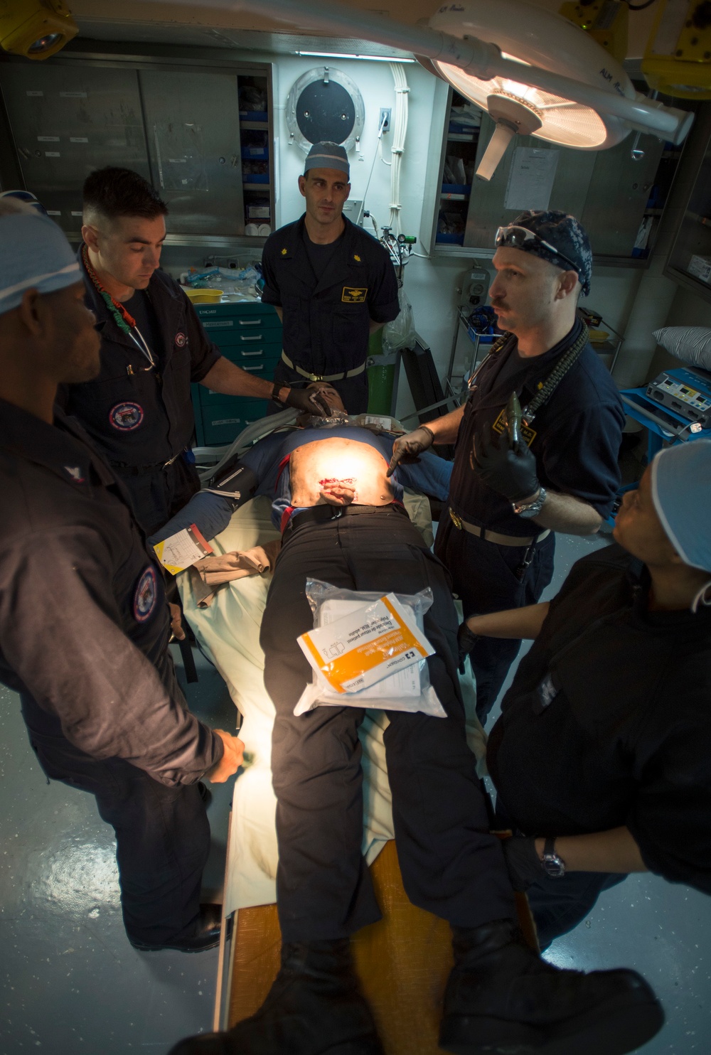 Mass Casualty Drill aboard USS Bonhomme Richard (LHD 6)