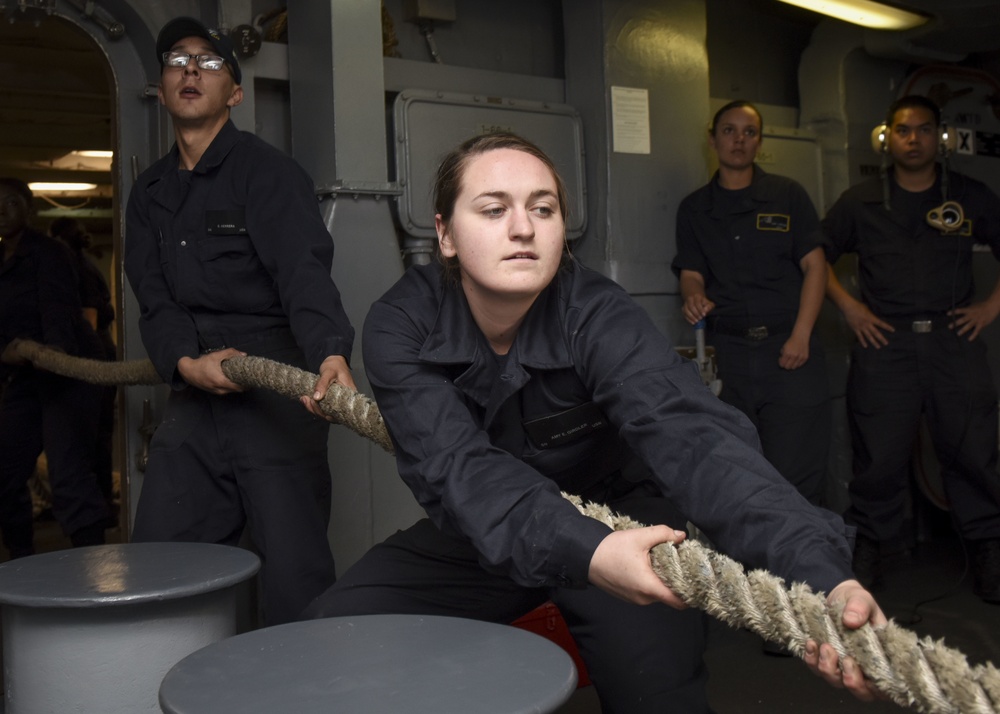 Nimitz Sailors pull into San Diego