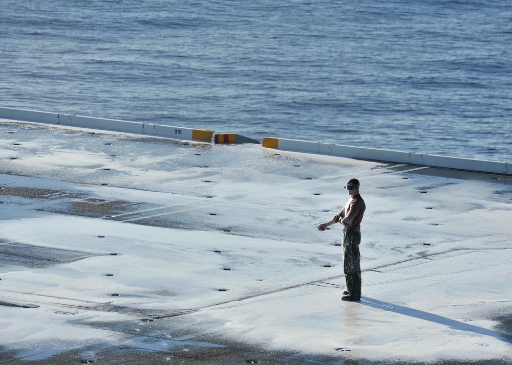 Nimitz Sailors test AFFF