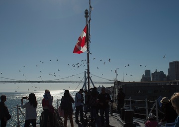 HMCS Calgary Hosts Ship Tour For San Francisco Fleet Week