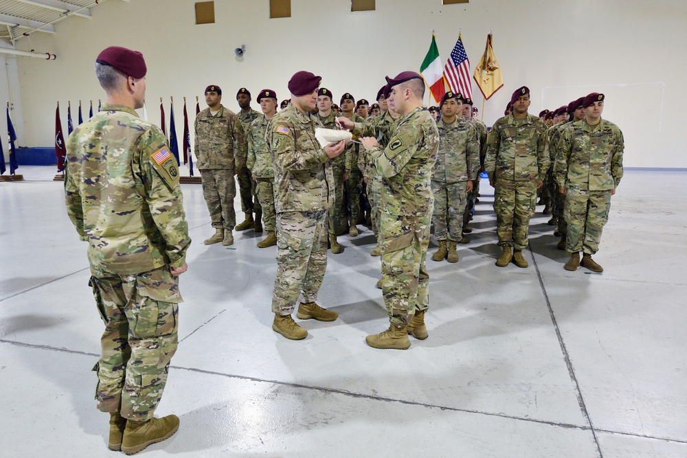 Activation Ceremony 601St QM Company,173rd Brigade Support Battalion,173rd Airborne Brigade