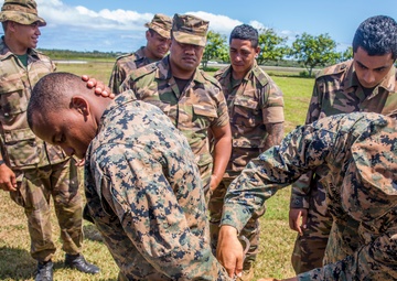 Koa Moana frisks and searches with His Majesty's Armed Forces