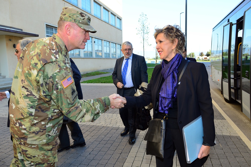 French Delegation visit at Caserma Del Din, Vicenza, Italy