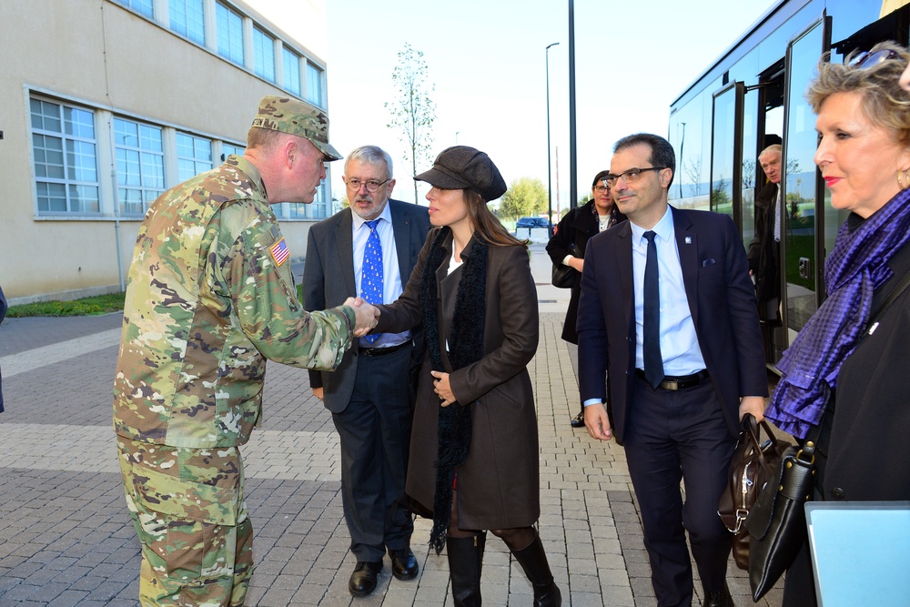 French Delegation visit at Caserma Del Din, Vicenza, Italy