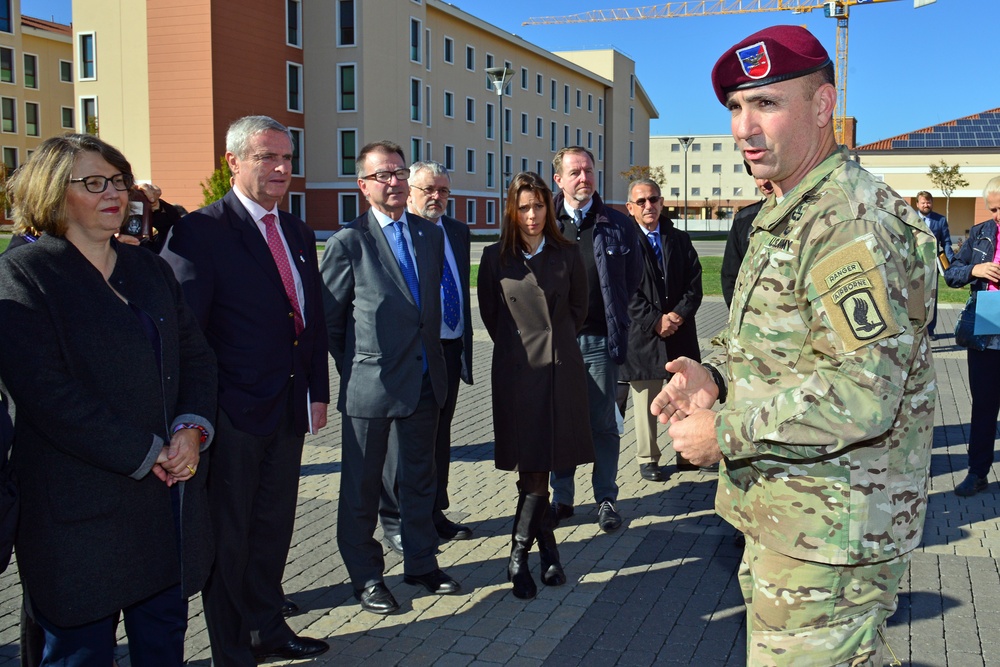 French Delegation visit at Caserma Del Din, Vicenza, Italy