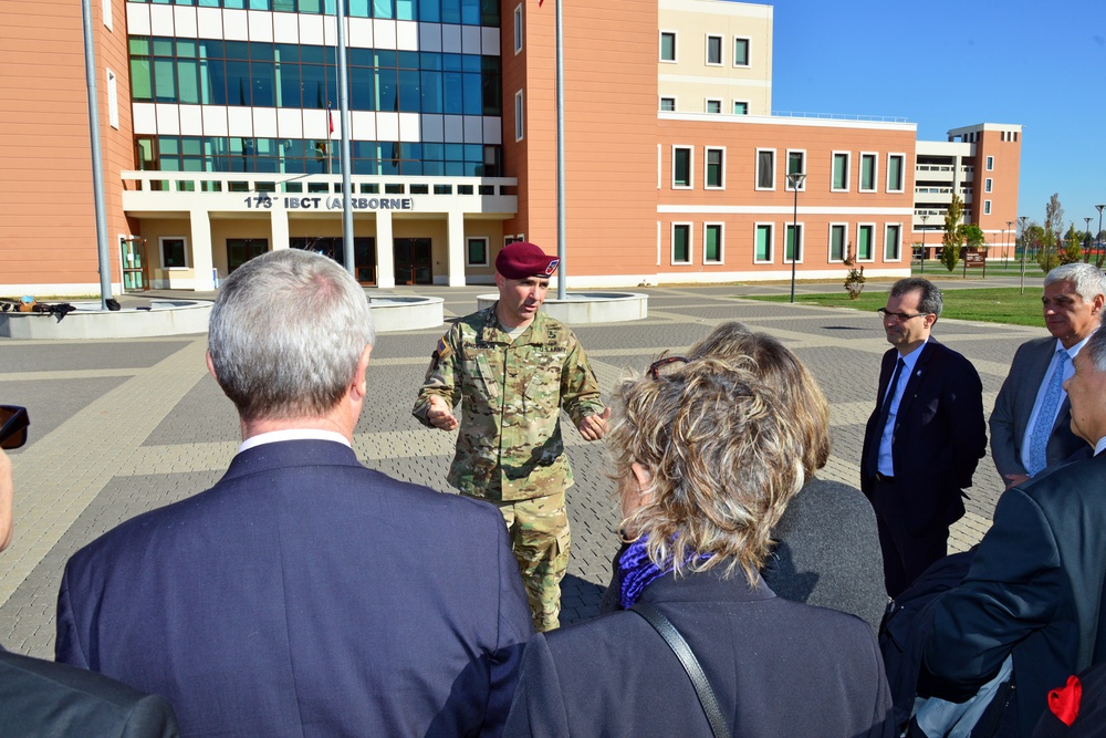 French Delegation visit at Caserma Del Din, Vicenza, Italy