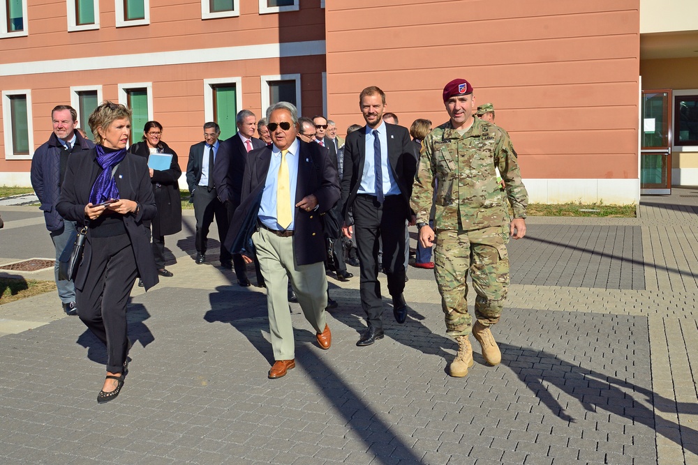 French Delegation visit at Caserma Del Din, Vicenza, Italy