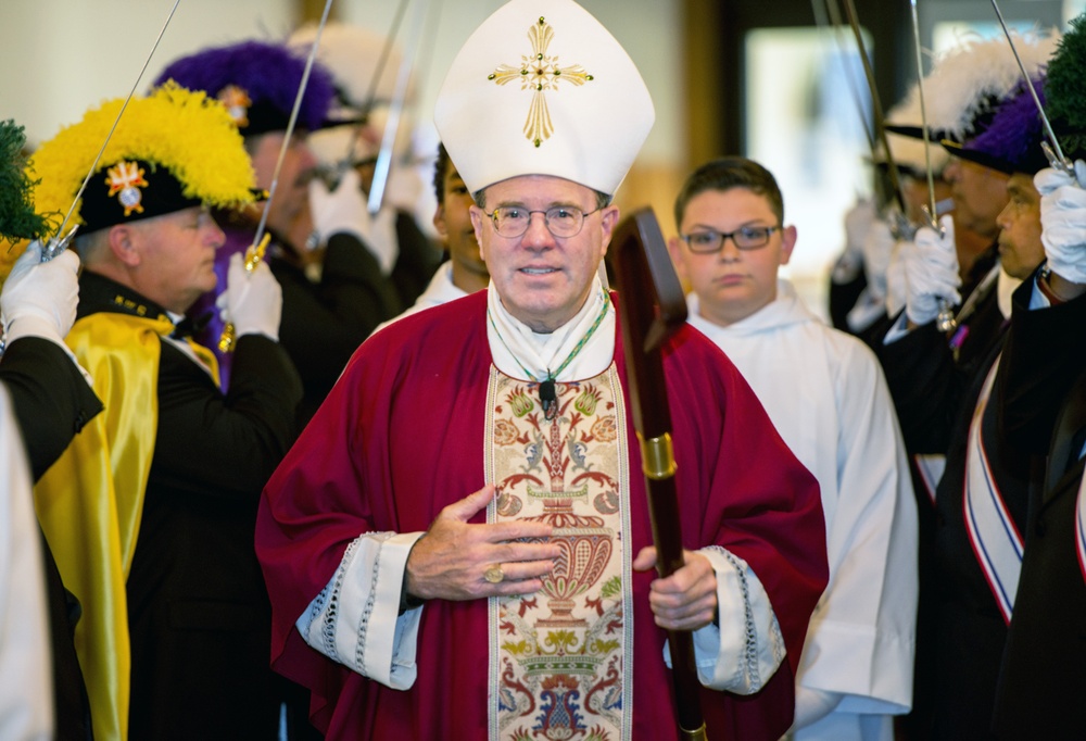 Bishop Buckon visits Travis AFB