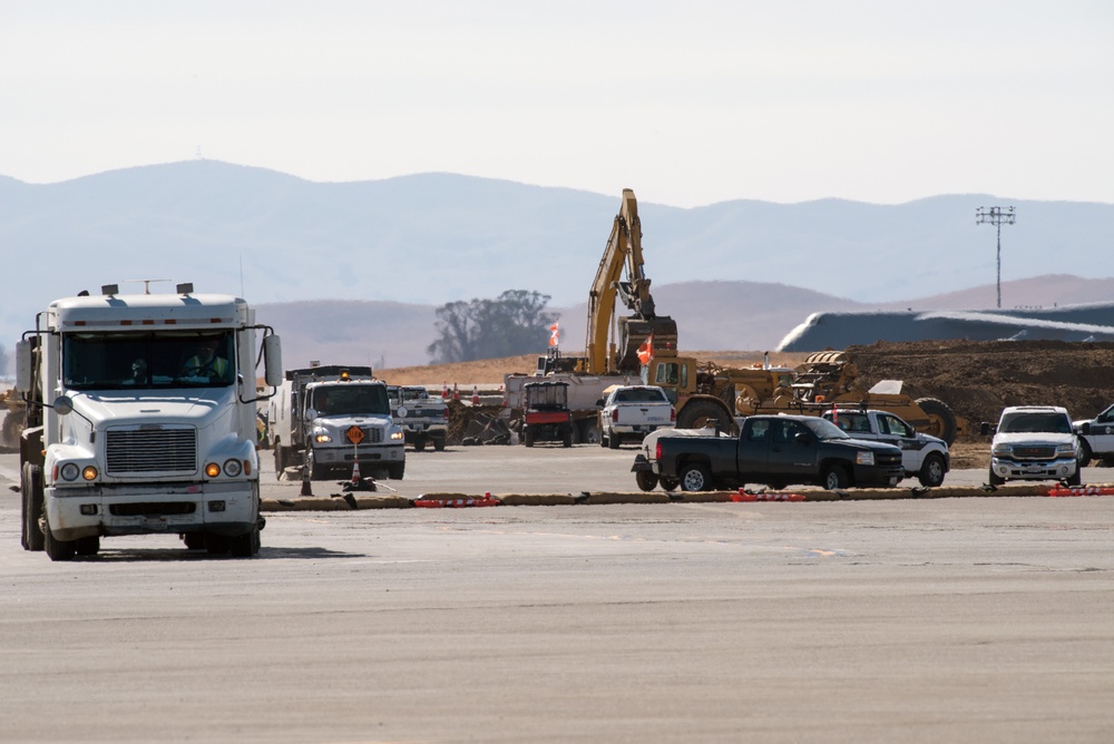 Travis AFB Flight Line Construction