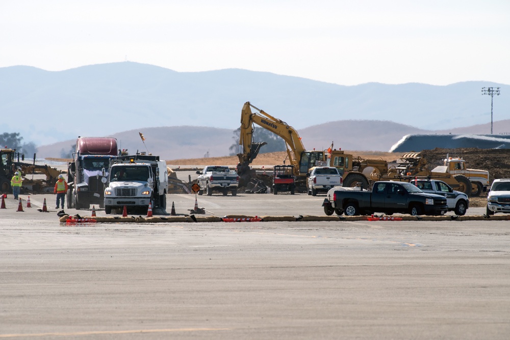 Travis AFB Flight Line Construction