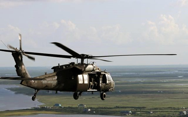 Air Cav surveys damage from Hurricane Ike