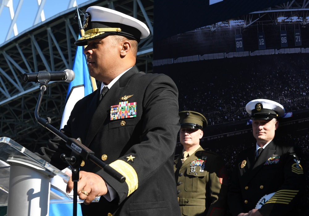 DVIDS - Images - Navy Region Northwest Passes Seahawks' 12th-Man