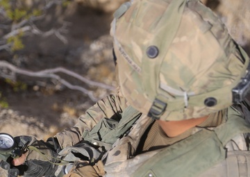 Soldiers navigate terrain at NTC