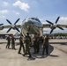 Marines with Joint Task Force Matthew prepare CH-53E Super Stallion to deliver relief support to Haiti